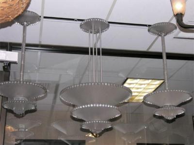 Rene Lalique French Art Deco Chandelier PERLES by Rene Lalique