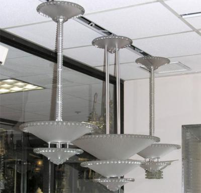 Rene Lalique French Art Deco Chandelier PERLES by Rene Lalique