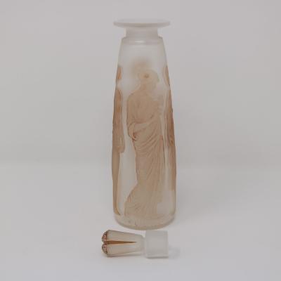 Rene Lalique Glass Ambre Antique Perfume Bottle