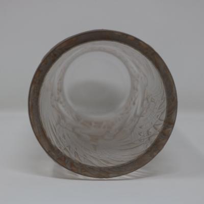 Rene Lalique Glass Coqs Et Plumes Vase