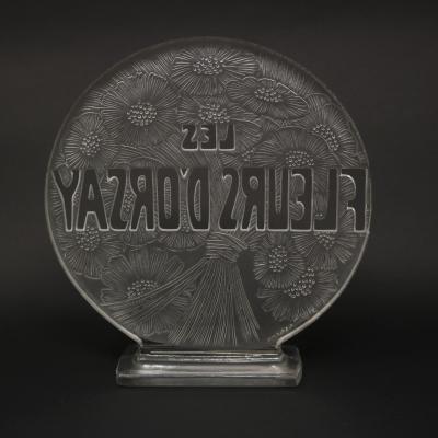 Rene Lalique Glass Les Fleurs DOrsay Advertising Sign