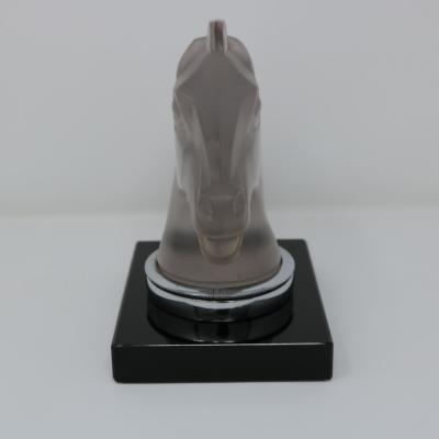Rene Lalique Glass Longchamp B Horse Head Mascot