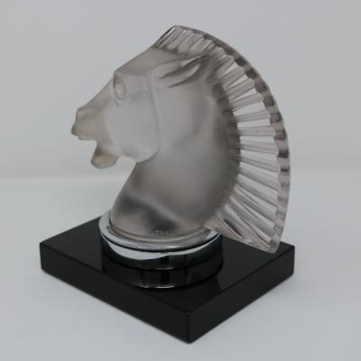 Rene Lalique Glass Longchamp B Horse Head Mascot