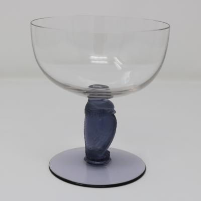 Rene Lalique Glass Rapace Champagne Glass