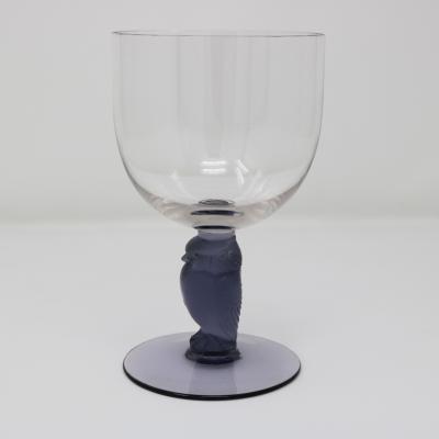 Rene Lalique Glass Rapace Drinking Glass