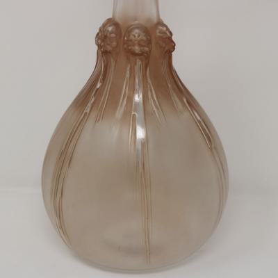 Rene Lalique Glass Six Tetes Decanter