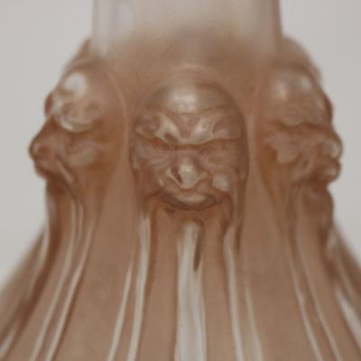 Rene Lalique Glass Six Tetes Decanter