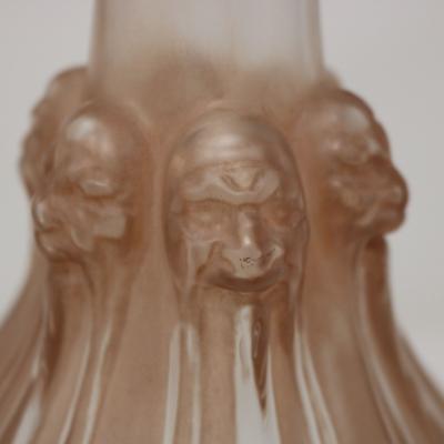 Rene Lalique Glass Six Tetes Decanter