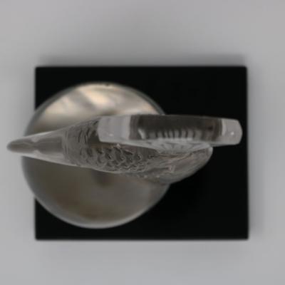Rene Lalique Glass Tete De Paon Peacock Car Mascot