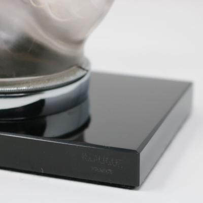 Rene Lalique Glass Tete De Paon Peacock Car Mascot