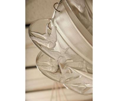 Rene Lalique Hirondelles Chandelier