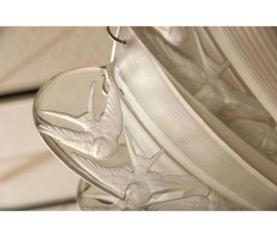 Rene Lalique Hirondelles Chandelier