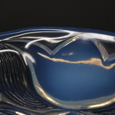 Rene Lalique Opalescent Glass Campanules Plate
