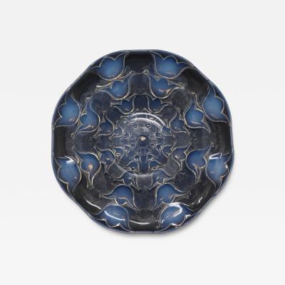 Rene Lalique Opalescent Glass Campanules Plate
