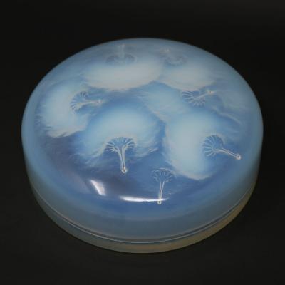 Rene Lalique Opalescent Glass Houppes Box