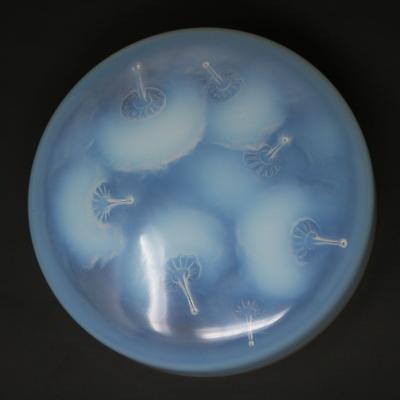 Rene Lalique Opalescent Glass Houppes Box