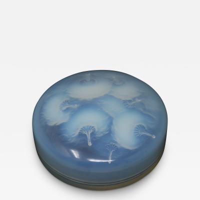 Rene Lalique Opalescent Glass Houppes Box