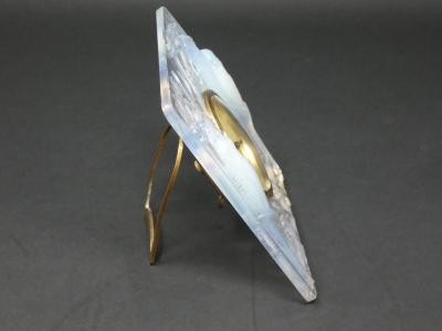 Rene Lalique Opalescent Glass Inseparables Clock