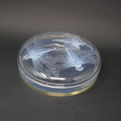 Rene Lalique Opalescent Glass Libellules Box