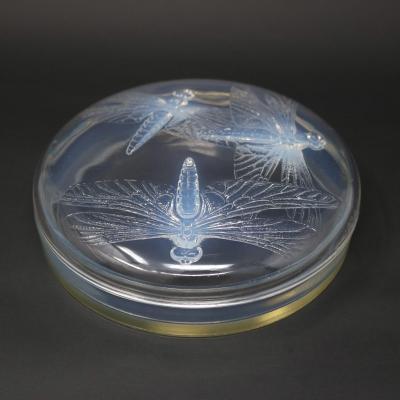 Rene Lalique Opalescent Glass Libellules Box