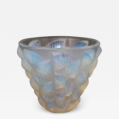 Rene Lalique Opalescent Glass Moissac Vase