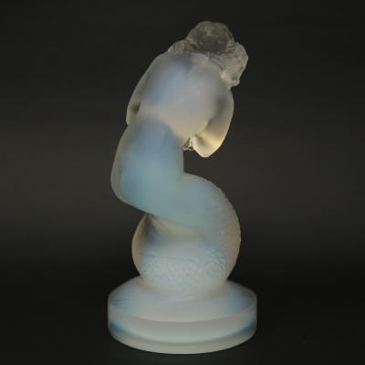 Rene Lalique Opalescent Glass Naiade Statuette