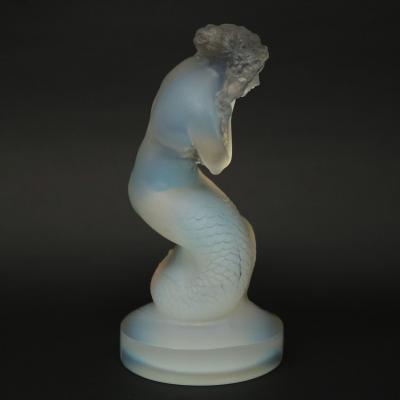 Rene Lalique Opalescent Glass Naiade Statuette