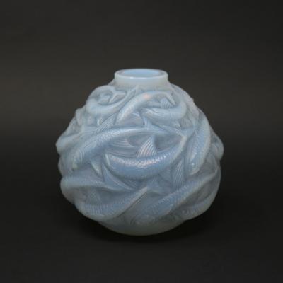 Rene Lalique Opalescent Glass Oleron Vase