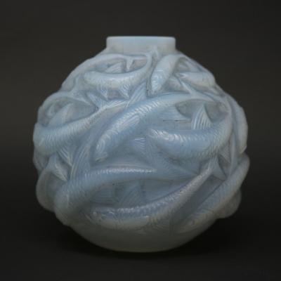 Rene Lalique Opalescent Glass Oleron Vase