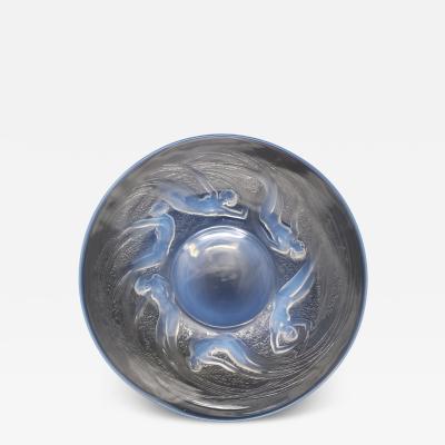 Rene Lalique Opalescent Glass Ondines Plate