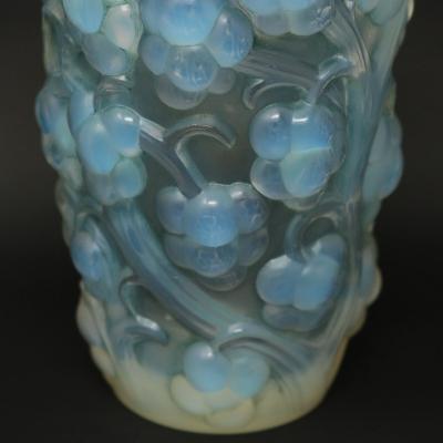 Rene Lalique Opalescent Glass Raisins Vase