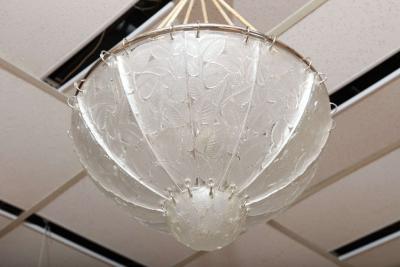 Rene Lalique R Lalique Chandelier Feuilles de Charmes 