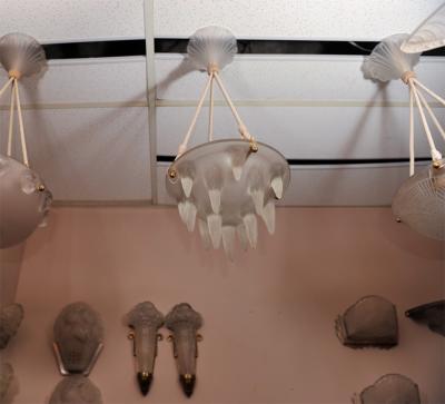 Rene Lalique RENE LALIQUE Chandelier Stalactites 