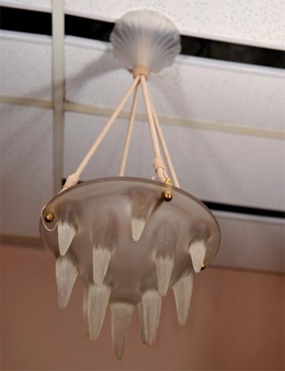Rene Lalique RENE LALIQUE Chandelier Stalactites 
