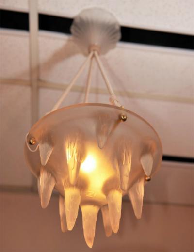 Rene Lalique RENE LALIQUE Chandelier Stalactites 