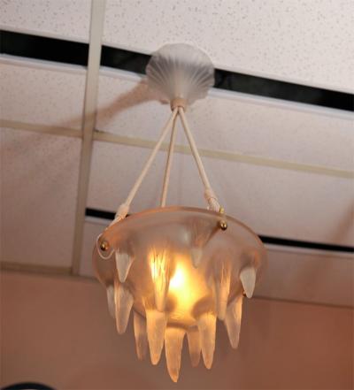 Rene Lalique RENE LALIQUE Chandelier Stalactites 