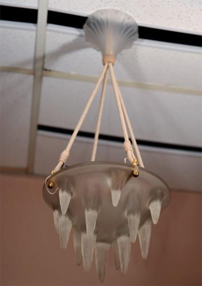 Rene Lalique RENE LALIQUE Chandelier Stalactites 