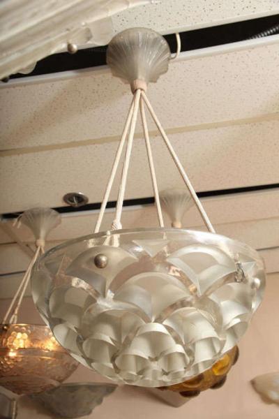 Rene Lalique Rene Lalique Chandelier Rinceaux 