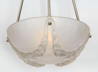 Rene Lalique Rene Lalique Chandelier Villenueve 