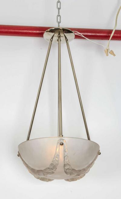 Rene Lalique Rene Lalique Chandelier Villenueve 