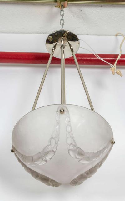 Rene Lalique Rene Lalique Chandelier Villenueve 