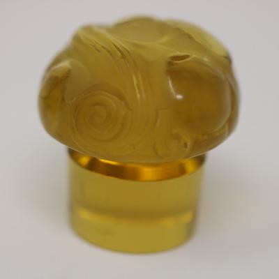 Rene Lalique Yellow Amber Glass Marienthal Decanter