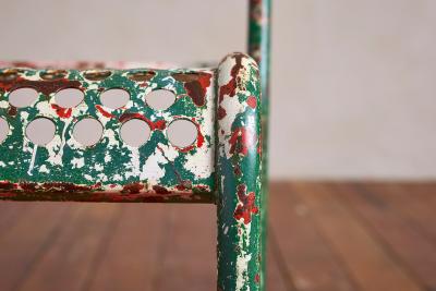 Rene Malaval Rene Malaval Perforated Chairs set of 6