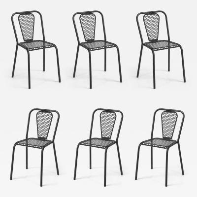 Rene Malaval Set of 6 Rene Malaval Metal Dining Chairs
