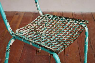 Rene Malaval Turquoise Rene Malaval Bistro Chairs set of 6