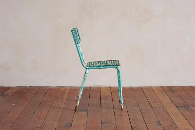 Rene Malaval Turquoise Rene Malaval Bistro Chairs set of 6