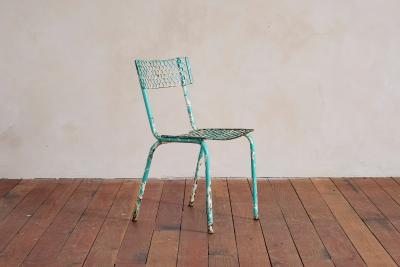 Rene Malaval Turquoise Rene Malaval Bistro Chairs set of 6