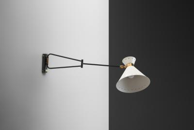 Rene Mathieu Ren Mathieu Diabolo Wall Lamp for Lunel France 1950s