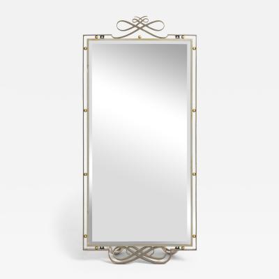 Rene Prou Art Deco Forged Iron Mirror