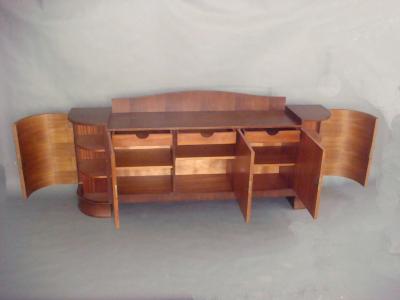 Rene Prou French Art Deco Sideboard by Rene Prou